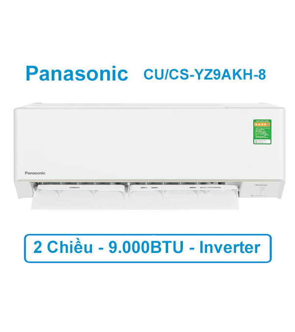 Điều hoà 2 chiều Panasonic Inverter 1 HP CU/CS-YZ9AKH-8 - 9000BTU